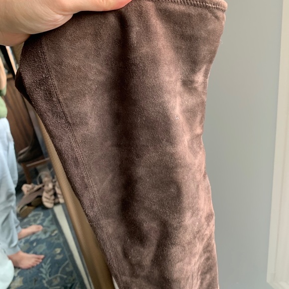 Authentic Prada Suede Brown Over the Knee Boots - Picture 10 of 11